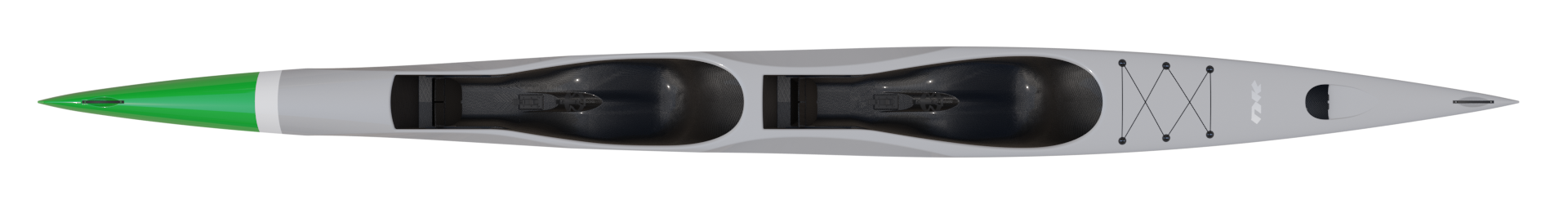 Double 670 CarbonLite S Whale Grey — top view
