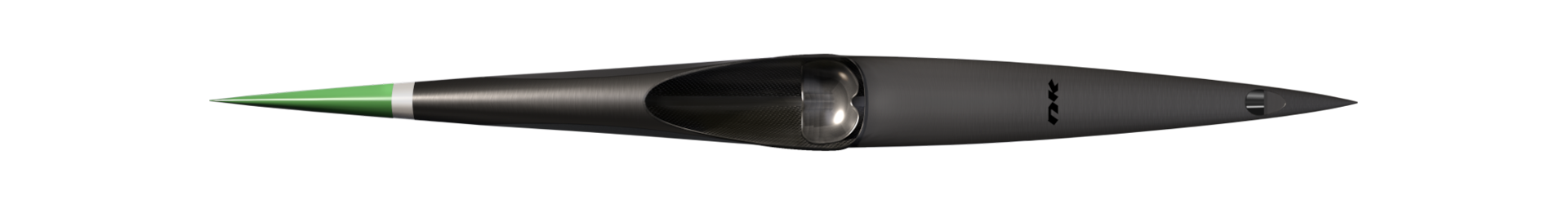 K1 40XL CarbonX green — top view