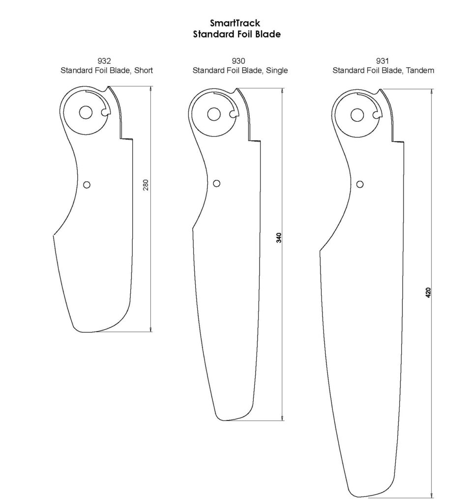 SmartTrack Foil Blades (Rudder Blades)