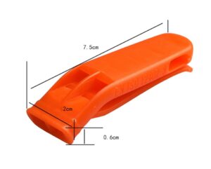 Whistle (Pea-less) -plastic safety, emergency, rescue