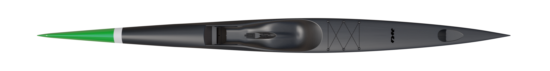 Nordic Kayaks Storm 610 CarbonX, green nose — top view