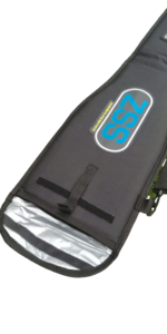 ZSS deluxe padded paddle bag with blue logo