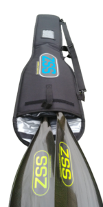 ZSS deluxe padded paddle bag with blue logo